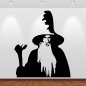 Preview: Wandaufkleber 46230 Herr der Ringe Gandalf Silhouette